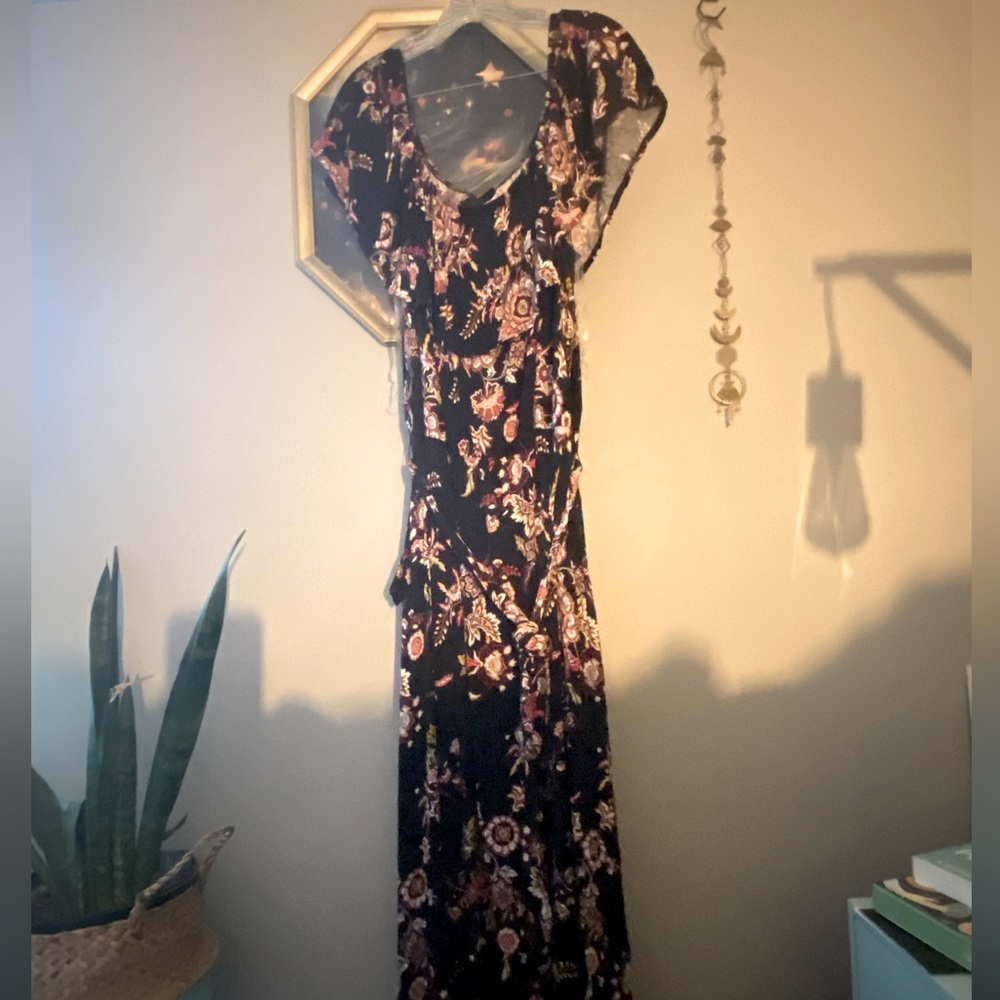 Paisley off the shoulder dress